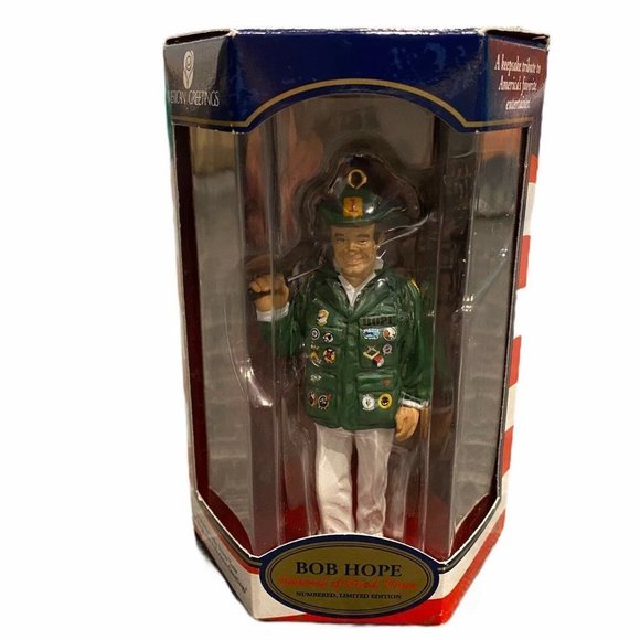 American Greetings Bob Hope Christmas Ornament Limited Edition Numbered Golfer - Picture 2 of 4